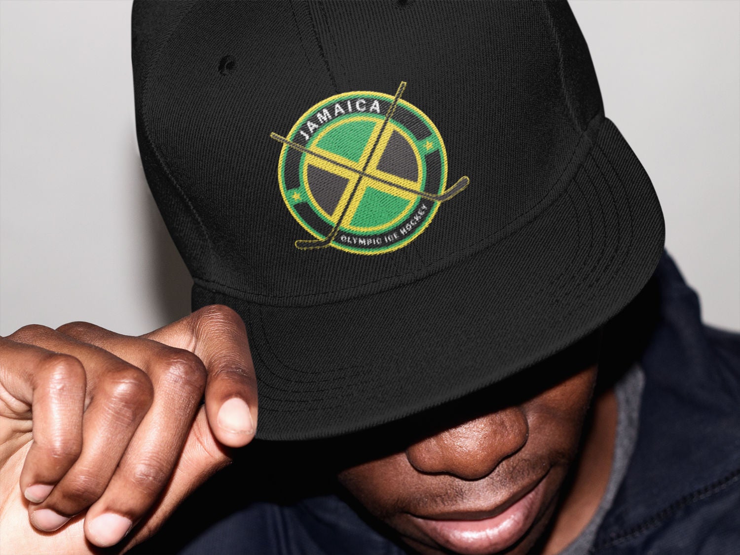 L.O.G.A. Men's Jamaica Snapback Cap - Embroidered Design Casual Hat